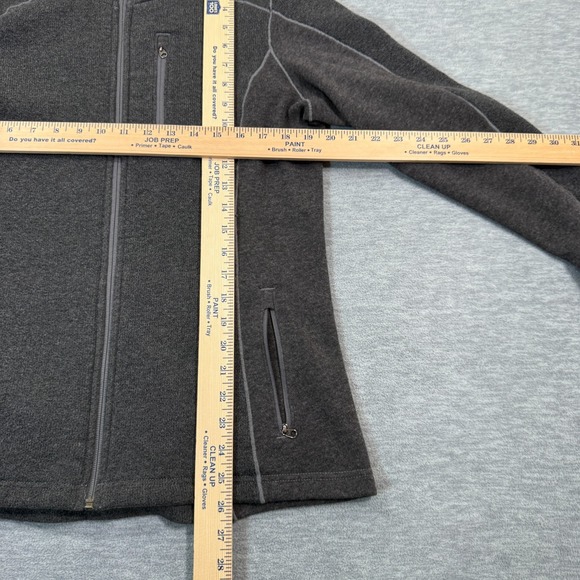 Kuhl Revive Hoodie Womens Large Gray Fleece 4365 Hooded Jacket Full Zip - Picture 3 of 12